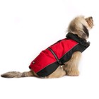 Нано куртка Dog Gone Smart Aspen parka зимняя с меховым воротником, ДС 66 см, красная - фото 9664351