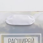 Пакет подарочный ламинированный вертикальный, упаковка, «Расширяй горизонты», S 12 х 15 х 5,5 см - Фото 4
