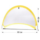 Набор для футбола «Новичок», 60×40×40 см, 2 ворот, мяч, насос - Фото 2