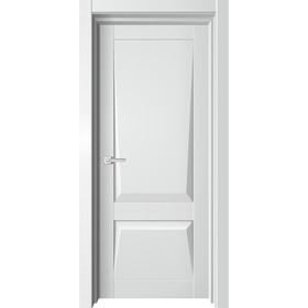Дверное полотно Diamond1, 600 × 2000 мм, глухое, цвет белый бархат