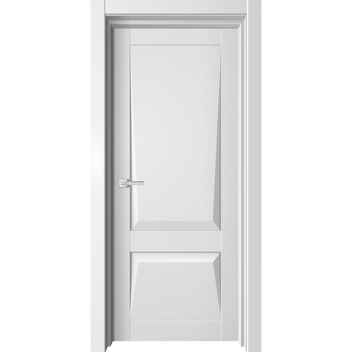 Дверное полотно Diamond1, 600 × 2000 мм, глухое, цвет белый бархат - Фото 1