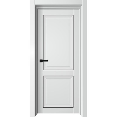 Дверное полотно Next, 600 × 2000 мм, глухое, цвет белый бархат