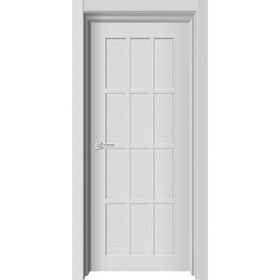 Дверное полотно NEO 696, 600 × 2000 мм, глухое, цвет ясень грей