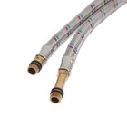 Подводка гибкая для смесителя ZEIN, гайка 1/2", штуцер М10, 60 см, набор 2 шт. - Фото 5