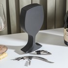 Набор для вина «Бокал», 2 предмета: штопор, каплеуловитель - фото 4349284