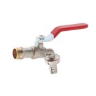 Кран водоразборный со штуцером ZEIN engr, 1/2", никелированная латунь - Фото 3