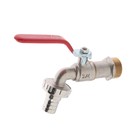 Кран водоразборный со штуцером ZEIN engr, 3/4", никелированная латунь - Фото 2