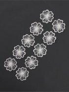 Аппликация для одежды «Цветок», текстильная, d=4.5 см, 10 шт., белая - Фото 4