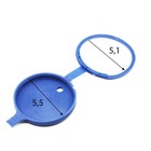 Крышка бачка стеклоомывателя TORSO, пластик, синий, d 5,5 и 5,1 см - Фото 2