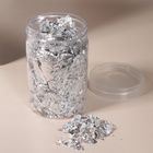 Поталь для декора ногтей, 3 г, серебристая - Фото 2