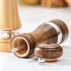 Набор мельниц для специй Доляна «Вуди», 5×5×16.5 см, керамический механизм - Фото 3