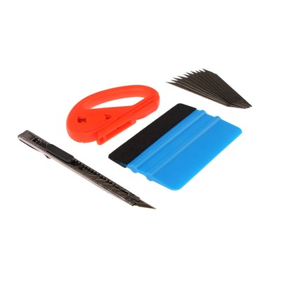 Инструмент для оклейки авто пленкой, набор 4 шт.