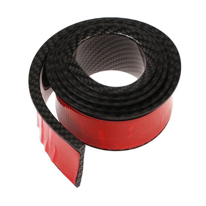 Клейкая лента для защиты колесных арок, 5.5 см × 1.5 м, под карбон - Фото 1