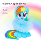 Резинка для волос, голубая, "Радуга Деш", My Little Pony - фото 11212498