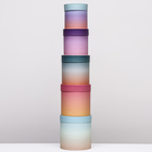 Набор круглых подарочных коробок 5 в 1 «Градиент 2», 20 × 20 × 20‒13,5 × 13,5 × 13,5 см - фото 23515381