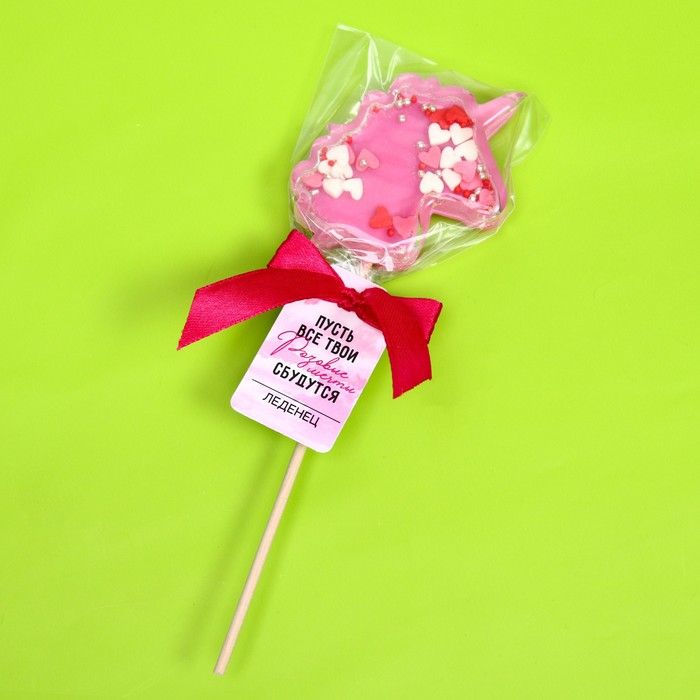 Леденец- погремушка «Розовые мечты» единорог, вкус: бабл-гам, 30 г. - фото 1908880450