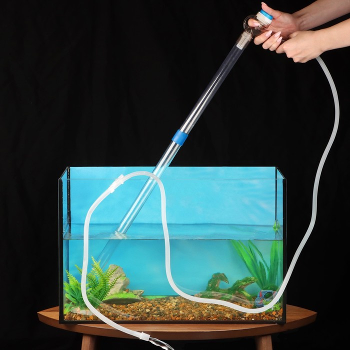 Грунтоочиститель Gravel Cleaner пистолетного типа, длина трубки 70 см, длина шланга 185 см - Фото 1