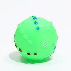 Игрушка пищащая "Мяч Джим"для собак, 6 см, зелёная - Фото 4