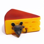 Игрушка пищащая "Мышкин сыр" для собак, 10.5 x 9 см - Фото 2
