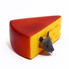Игрушка пищащая "Мышкин сыр" для собак, 10.5 x 9 см - Фото 4