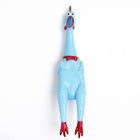 Игрушка пищащая "Задумчивая курица XL" для собак, 41 см, голубая - фото 6576076