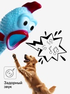 Игрушка пищащая «Задумчивая курица XL» для собак, 41 см, голубая - Фото 2