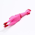 Игрушка пищащая "Задумчивая курица XL" для собак, 41 см, розовая - фото 6576083