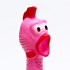Игрушка пищащая "Задумчивая курица XL" для собак, 41 см, розовая - Фото 5