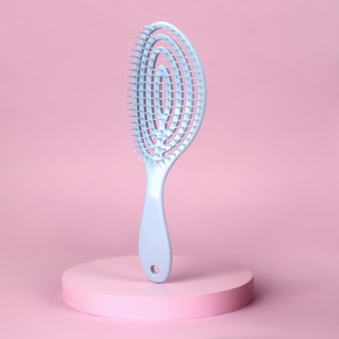 Расчёска массажная, для сушки волос, 7,5 × 23,5 см, цвет МИКС - Фото 1