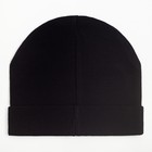 Шапка детская, цвет чёрный, размер 50-52 - фото 41993667