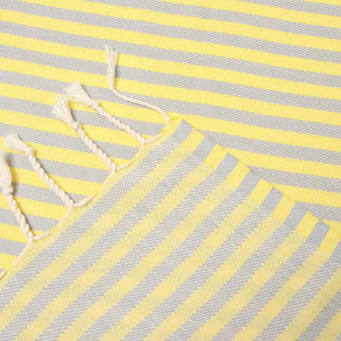 Пештемаль «Полосы» 100х180 см, жёлтый - фото 1897153833