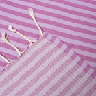 Полотенце - пештемаль пляжное «Полосы», 100×180 см, хлопок 100%, сиреневое - Фото 3