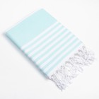 Полотенце - пештемаль пляжное «Фортуна», 100×180 см, 100% хл, 150 г/м², мятное - Фото 2