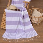 Полотенце - пештемаль пляжное «Фортуна», 100×180 см, хлопок 100%, сиреневое - Фото 1