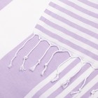 Полотенце - пештемаль пляжное «Фортуна», 100×180 см, хлопок 100%, сиреневое - Фото 4