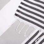 Полотенце - пештемаль пляжное «Фортуна», 100×180 см, хлопок 100%, серое - Фото 4