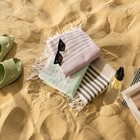 Пештемаль для пляжа, бани, сауны «Фортуна» 100х180 см, серый - Фото 6