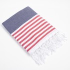 Полотенце - пештемаль пляжное «Фортуна», 100×180 см, 100% хл, 150 г/м², синее - Фото 2