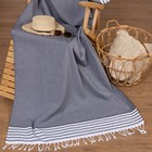 Полотенце - пештемаль пляжное Waffle, 100×180 см, 100 % хл, 211 г/м², серое - Фото 1