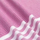 Полотенце - пештемаль пляжное Waffle, 100×180 см, хлопок 100 %, розовое - Фото 3