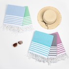 Полотенце - пештемаль пляжное Waffle, 100×180 см, хлопок 100 %, розовое - Фото 5