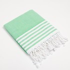 Полотенце - пештемаль пляжное Waffle, 100×180 см, хлопок 100 %, салатовое - Фото 2