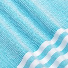 Полотенце - пештемаль пляжное Waffle 100×180 см, хлопок 100%, голубое - Фото 3