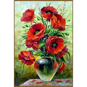 Алмазная мозаика «Маковый букет» 19 × 29 см, 31 цв. + наклейка 7704272