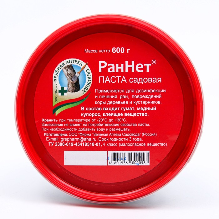Паста для заживления повреждений садовых деревьев РанНет, 600 г - Фото 1
