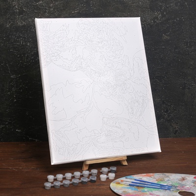 Картина по номерам для взрослых на холсте с подрамником «Поцелуй», 40 х 50 см