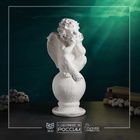 Фигура гипс «Ангел на шаре», большой белый, 26×27×64 см - Фото 2