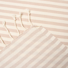 Полотенце - пештемаль пляжное «Полосы», 100×180 см, хлопок 100%, бежевое - Фото 3