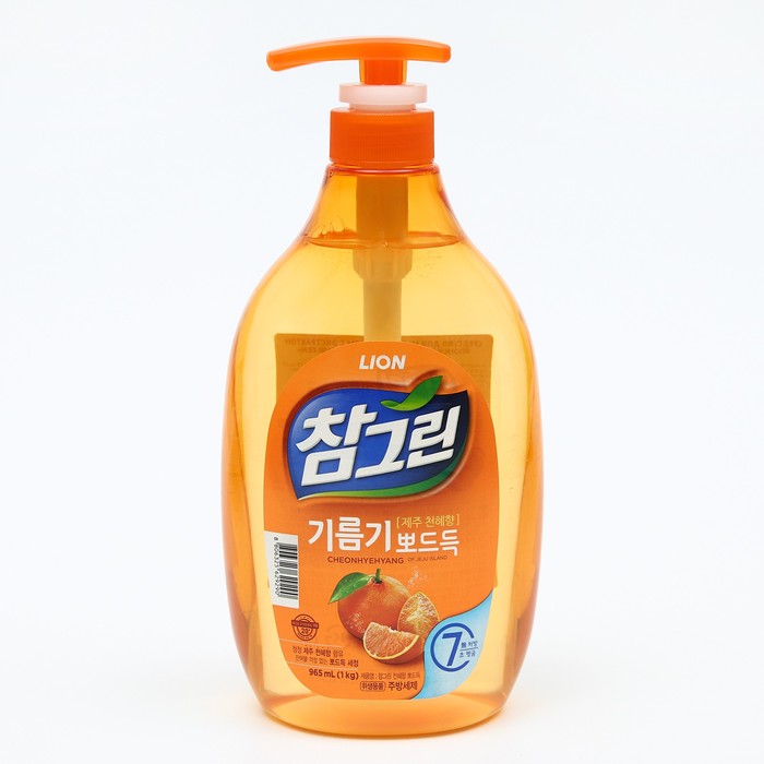 Средство для мытья посуды с экстрактом японского мандарина «Chamgreen», 965 мл - Фото 1