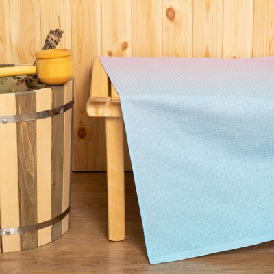 Простыня вафельная для бани Экономь и Я «Малибу» 150×180 см, 100% хлопок, 200 г/м²